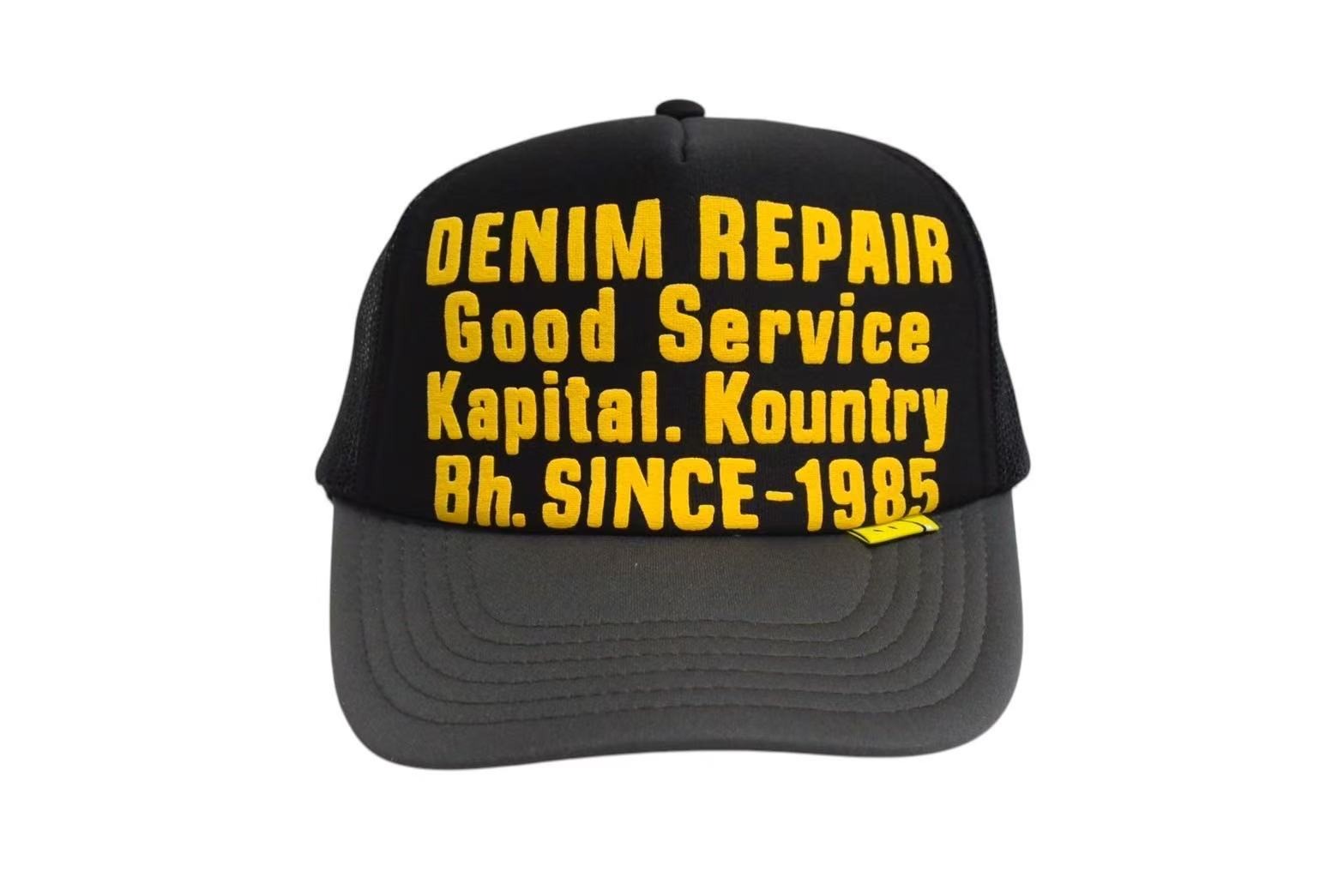 KAPITAL キャピタル デザイン キャップ 新品未使用 KAPITAL キャピタル キャップ DENIM REPAIR SERVICEpt