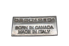 Load image into Gallery viewer, DSQUARED2 ディースクエアード FIVE STAR CAMPIN ベルト プレートバックル イタリア製 レッド シルバー金具 中古 4c076050