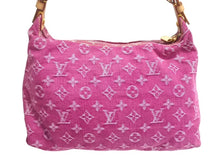 Load image into Gallery viewer, 極美品 LOUIS VUITTON ルイヴィトン バギーPM ワンショルダーバッグ M95212 モノグラム デニム レザー ピンク 中古 4c076070