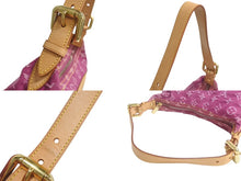 Load image into Gallery viewer, 極美品 LOUIS VUITTON ルイヴィトン バギーPM ワンショルダーバッグ M95212 モノグラム デニム レザー ピンク 中古 4c076070