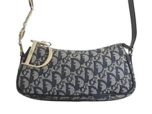 Load image into Gallery viewer, ChristianDior クリスチャンディオール ワンショルダー ハンドバッグ トロッター 08-BO-0015 キャンバス グレー 美品 中古 4c076074