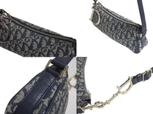 Load image into Gallery viewer, ChristianDior クリスチャンディオール ワンショルダー ハンドバッグ トロッター 08-BO-0015 キャンバス グレー 美品 中古 4c076074