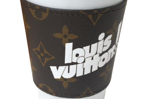 New and unused LOUIS VUITTON Cup Louis Tumbler Mug 2021 Monogram GI0653 White Brown Used 4c076075