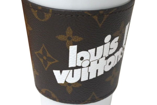 New and unused LOUIS VUITTON Cup Louis Tumbler Mug 2021 Monogram GI0653 White Brown Used 4c076075