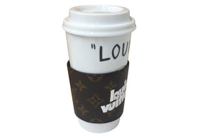 New and unused LOUIS VUITTON Cup Louis Tumbler Mug 2021 Monogram GI0653 White Brown Used 4c076075