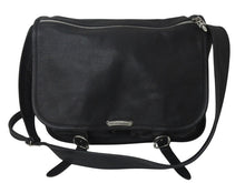 画像をギャラリービューアに読み込む, CHROME HEARTS クロムハーツ ソフト ショルダー メッセンジャー バッグ レザー ブラック 美品 中古 4c076082
