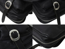 画像をギャラリービューアに読み込む, CHROME HEARTS クロムハーツ ソフト ショルダー メッセンジャー バッグ レザー ブラック 美品 中古 4c076082