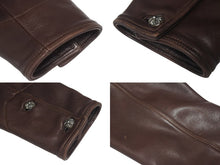 画像をギャラリービューアに読み込む, 極美品 CHROME HEARTS クロムハーツ 初期 レザーカバーオールジャケット サイズM クロスボール シルバー925 ブラウン 中古 4c076087