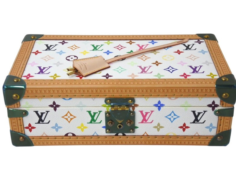 Like new SPO LOUIS VUITTON Trunk Coffret 8 Montre Watch Case Multicolor White Used 4c076090