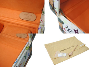 新品同様 SPO LOUIS VUITTON ルイヴィトン トランク コフレ 8 モントル 時計ケース マルチカラー ホワイト 中古 4c076090