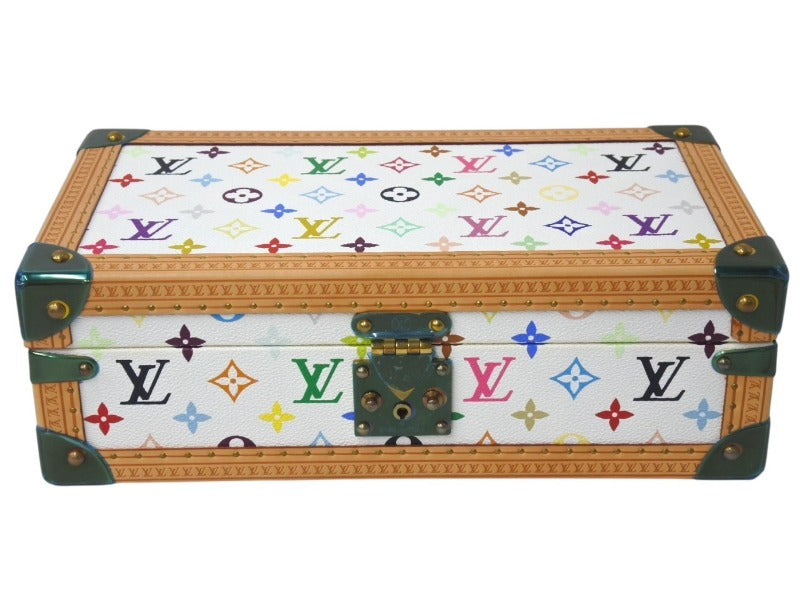 Like new SPO LOUIS VUITTON Trunk Coffret 8 Montre Watch Case Multicolor White Used 4c076090