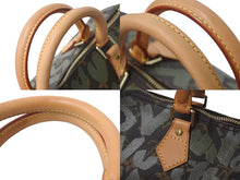 Load image into Gallery viewer, 極美品 LOUIS VUITTON ルイヴィトン ハンドバッグ スピーディ30 モノグラムグラフィティ カーキ M92194 ゴールド金具 中古 4c076092