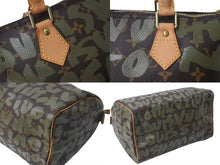 Load image into Gallery viewer, 極美品 LOUIS VUITTON ルイヴィトン ハンドバッグ スピーディ30 モノグラムグラフィティ カーキ M92194 ゴールド金具 中古 4c076092