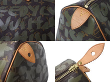 Load image into Gallery viewer, 極美品 LOUIS VUITTON ルイヴィトン ハンドバッグ スピーディ30 モノグラムグラフィティ カーキ M92194 ゴールド金具 中古 4c076092