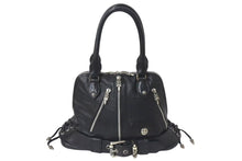 画像をギャラリービューアに読み込む, 極美品 CHROME HEARTS クロムハーツ MO DEAN MOディーン ハンドバッグ ダガージップ クロスボール レザー ブラック 中古 4c076107