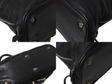 画像をギャラリービューアに読み込む, 極美品 CHROME HEARTS クロムハーツ MO DEAN MOディーン ハンドバッグ ダガージップ クロスボール レザー ブラック 中古 4c076107