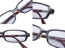 画像をギャラリービューアに読み込む, CHROME HEARTS クロムハーツ SPREAD-A メガネ ブラック レッド プラスチック 小物 スクエア シルバー925 52☐15₋140 美品 中古 4c076120