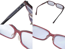 画像をギャラリービューアに読み込む, CHROME HEARTS クロムハーツ SPREAD-A メガネ ブラック レッド プラスチック 小物 スクエア シルバー925 52☐15₋140 美品 中古 4c076120