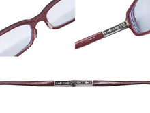画像をギャラリービューアに読み込む, CHROME HEARTS クロムハーツ SPREAD-A メガネ ブラック レッド プラスチック 小物 スクエア シルバー925 52☐15₋140 美品 中古 4c076120