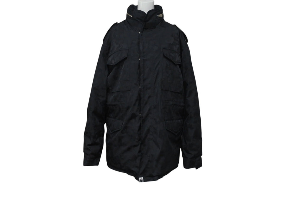 Very good condition A BATHING APE down jacket GORE-TEX camo black polyester size XL used 4c076121