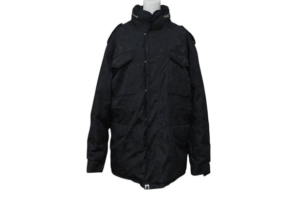 Very good condition A BATHING APE down jacket GORE-TEX camo black polyester size XL used 4c076121