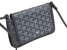 画像をギャラリービューアに読み込む, 極美品 GOYARD ゴヤール プリュメ ポーチウォレット ショルダーバッグ PLUMETPMLTY51CL51P グレー シルバー金具 中古 4c076127
