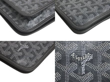 画像をギャラリービューアに読み込む, 極美品 GOYARD ゴヤール プリュメ ポーチウォレット ショルダーバッグ PLUMETPMLTY51CL51P グレー シルバー金具 中古 4c076127