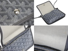 画像をギャラリービューアに読み込む, 極美品 GOYARD ゴヤール プリュメ ポーチウォレット ショルダーバッグ PLUMETPMLTY51CL51P グレー シルバー金具 中古 4c076127