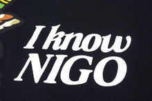 画像をギャラリービューアに読み込む, HUMAN MADE ヒューマンメイド I KNOW NIGO 半袖Tシャツ 86BF79A6 ブラック ホワイト グリーン イエロー サイズS 美品 中古 4c076137