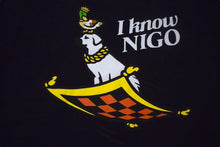 画像をギャラリービューアに読み込む, HUMAN MADE ヒューマンメイド I KNOW NIGO 半袖Tシャツ 3EE70A1B ブラック ホワイト グリーン イエロー サイズS 美品 中古 4c076139