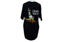 画像をギャラリービューアに読み込む, HUMAN MADE ヒューマンメイド I KNOW NIGO 半袖Tシャツ 3EE70A1B ブラック ホワイト グリーン イエロー サイズM 美品 中古 4c076140