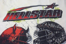 画像をギャラリービューアに読み込む, 新品未使用 HELLSTAR ヘルスター WAR READY ウォーレディ 半袖Tシャツ コットン クリーム レッド グリーン サイズL 中古 4c076160