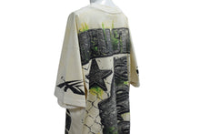 画像をギャラリービューアに読み込む, 新品未使用 HELLSTAR ヘルスター WAR READY ウォーレディ 半袖Tシャツ コットン クリーム レッド グリーン サイズL 中古 4c076160