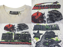 画像をギャラリービューアに読み込む, 新品未使用 HELLSTAR ヘルスター WAR READY ウォーレディ 半袖Tシャツ コットン クリーム レッド グリーン サイズXL 中古 4c076161