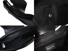 Load image into Gallery viewer, CHRISTIAN DIOR クリスチャンディオール ストリートシックライン ワンショルダーバッグ BO B 0042 レザー ブラック 美品 中古 4c076172