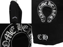 画像をギャラリービューアに読み込む, CHROME HEARTS クロムハーツ 半袖Tシャツ ホースシュー CHロゴ U.S.A製 コットン ブラック サイズS 美品 中古 4c076178