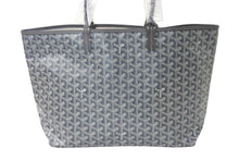 Load image into Gallery viewer, 新品未使用 GOYARD ゴヤール サンルイPM バッグ トートバッグ STLOUIPMLTY01CL01P グレー PVC レザー 中古 4c076187