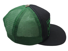 画像をギャラリービューアに読み込む, 極美品 CHROME HEARTS クロムハーツ トラッカーキャップ 帽子 キャンバス ブラック グリーン コットン シルバー925 中古 4c076190