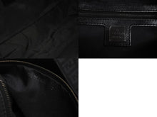 Load image into Gallery viewer, FENDI フェンディ マンマバケット ハンドバッグ ワンショルダー ズッキーノ ナイロンキャンバス ブラック 美品 中古 4c076194 正規品