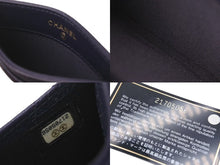 Load image into Gallery viewer, CHANEL シャネル カードケース マトラッセ 21番台 2015年 キャビアスキン ネイビー ゴールド金具 美品 中古 4c076195