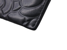 Load image into Gallery viewer, 極美品 CHANEL シャネル カードケース ココマーク カメリア 24番台 ブラック シルバー金具 中古 4c076196