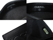 Load image into Gallery viewer, 極美品 CHANEL シャネル カードケース ココマーク カメリア 24番台 ブラック シルバー金具 中古 4c076196