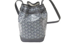 画像をギャラリービューアに読み込む, 新品未使用 GOYARD ゴヤール プティ フロ バケットバッグ ショルダーバッグ PEFLOTPMLTY51CL51P グレー レザー PVC 中古 4c076199