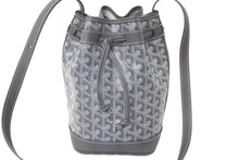画像をギャラリービューアに読み込む, 新品未使用 GOYARD ゴヤール プティ フロ バケットバッグ ショルダーバッグ PEFLOTPMLTY51CL51P グレー レザー PVC 中古 4c076199