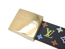 画像をギャラリービューアに読み込む, LOUIS VUITTON ルイ ヴィトン サンチュール ベルト モノグラム 80/32 M9271 PVC マルチカラー ゴールド金具 美品 中古 4c076200 正規品