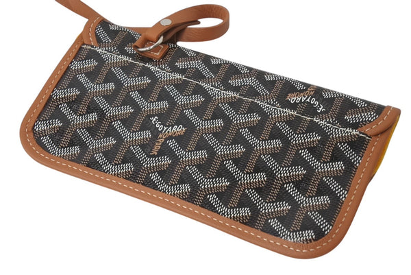 New and unused GOYARD Saint Louis PM bag tote bag STLOUIPMLTY01CL01P brown PVC leather used 4c076202