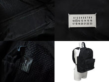 画像をギャラリービューアに読み込む, 極美品 MAISON MARGIELA メゾンマルジェラ リュック バックパック s55wa0124 ステッチ ブラック ナイロン 中古 4c076214