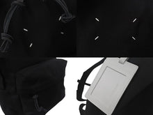 画像をギャラリービューアに読み込む, 極美品 MAISON MARGIELA メゾンマルジェラ リュック バックパック s55wa0124 ステッチ ブラック ナイロン 中古 4c076215