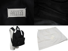 画像をギャラリービューアに読み込む, 極美品 MAISON MARGIELA メゾンマルジェラ リュック バックパック s55wa0124 ステッチ ブラック ナイロン 中古 4c076215