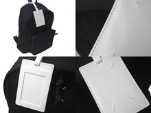 画像をギャラリービューアに読み込む, 極美品 MAISON MARGIELA メゾンマルジェラ リュック バックパック s55wa0124 ステッチ ブラック ナイロン 中古 4c076216